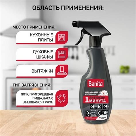 Средство чистящее для кухни SANITA спрей 1 минута, 500 мл купить в ...