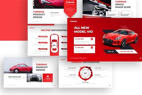 Turismo 汽车 PowerPoint 模板 turismo automotive powerpoint template PPT派