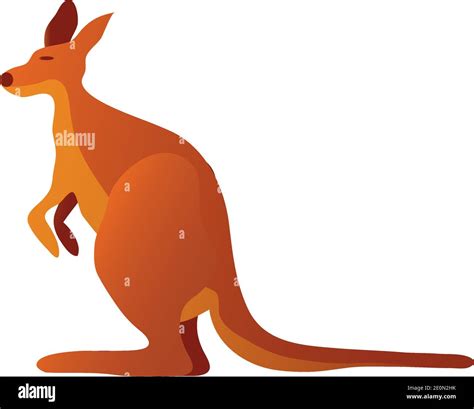 Kangaroo Marsupial Animal Australian Wildlife Icon Vector Illustration