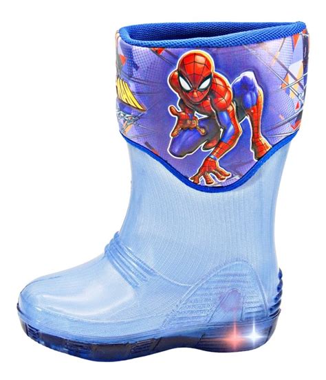 Bota Lluvia Luces Ni O Marvel Alien Marino Spider Man Mercado Libre