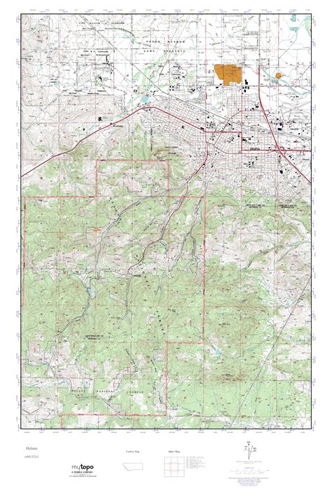 MyTopo Helena Montana USGS Quad Topo Map