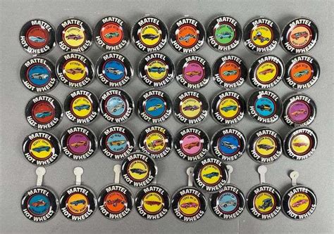 Group Of Mattel Hot Wheels Collectors Buttons Matthew Bullock Auctioneers