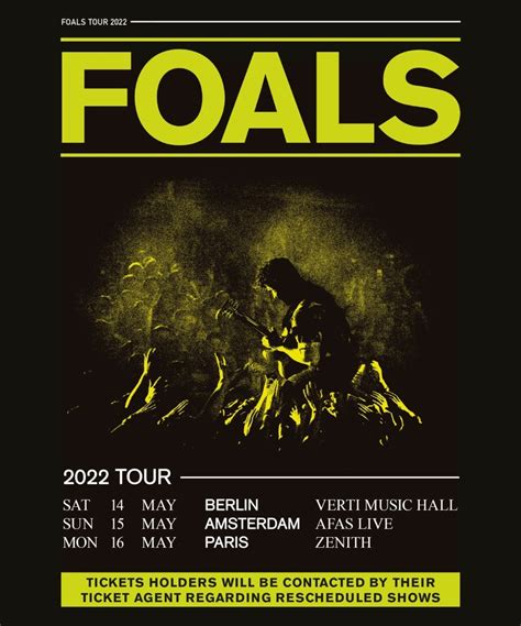 Foals - Foals Tour 2022 - 15 May 2022 - AFAS Live - Event/Gig details & tickets | Gigseekr