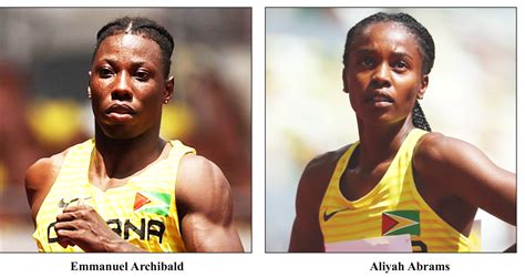 Archibald Abrams Fail To Qualify For 100m 400m Finals Stabroek News