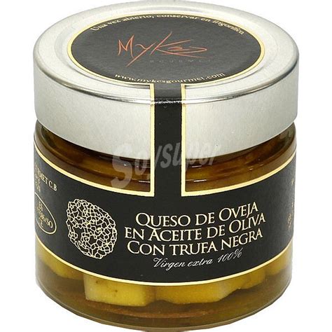 Mykes Queso De Oveja En Aceite De Oliva Con Trufa Negra Gourmet Tarro 160 G