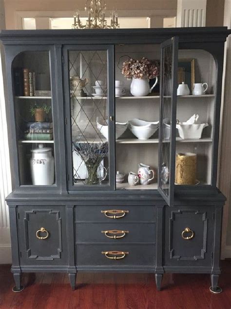 Most Beautiful Antique China Cabinet Makeover Ideas Moolton