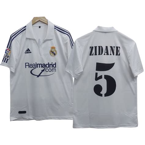 Real Madrid 2001-02 Zidane Home Jersey - Cyberried Store