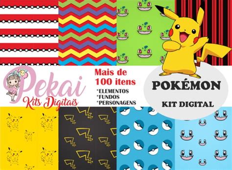 KIT DIGITAL POKÉMON no Elo7 Pekai Kits Digitais 17D38B4