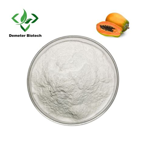 China Natural Papaya Extract Papain Enzyme Powder Manufacturers And