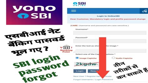 Sbi Login Password Forgot Sbi Net Banking Login Password Forgot How To Reset Yono Login