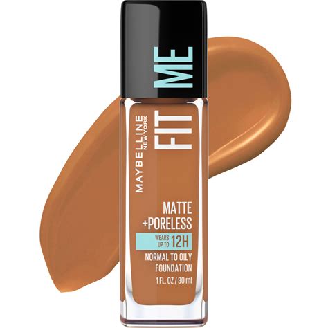 Maybelline Fit Me Matte Poreless Liquid Foundation Makeup 356 Warm Coconut 1 Fl Oz