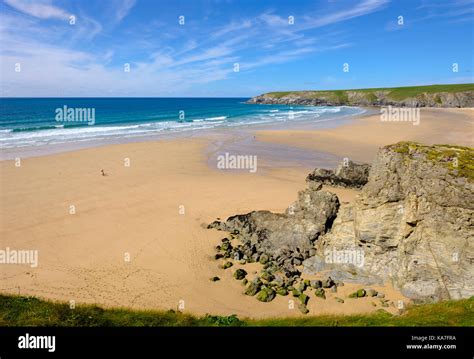 Holywell Beach, Holywell Bay, near Newquay, Cornwall, England, Great ...