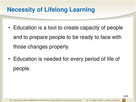 PPT - Proposed Strategy for Promoting Lifelong Learning in Thailand ... 