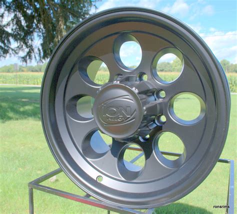 16x8 Ion 171 Matte Black 8 Lug Bajamickey Style Chevy Ford Dodge