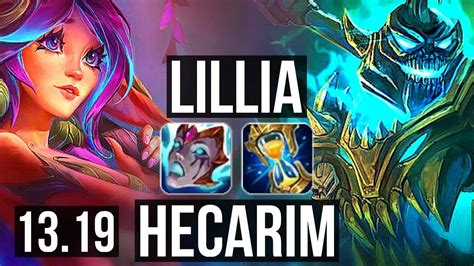 LILLIA Vs HECARIM JNG 7 1 11 1 1M Mastery 500 Games BR Master