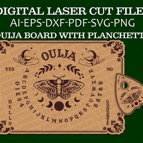 Ouija Svg Board Planchette Dxf Etsy