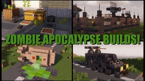 Minecraft Zombie Apocalypse Builds Youtube