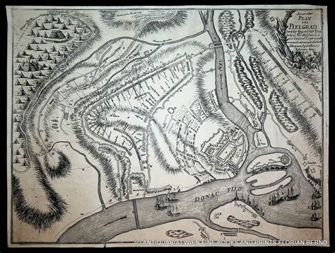 Belgrad Map Map Of The Siege Of Belgrade Plan Buch