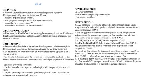 Comparatif Des Documents D Urbanisme Au Maroc Ppt