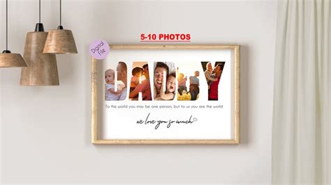 Printable Mom Collage Mommy Photo Collage Customized Etsy