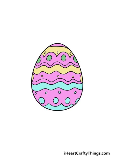 Easter Egg Drawing - How To Draw An Easter Egg Step By Step