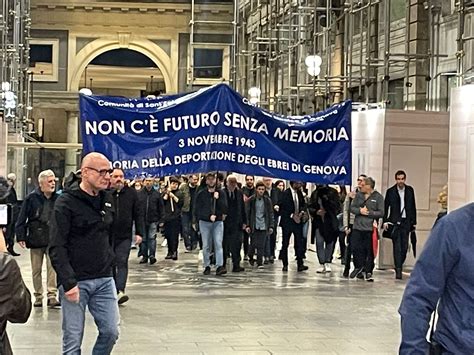 Genova In Occasione Dell Anniversario Della Deportazione Degli