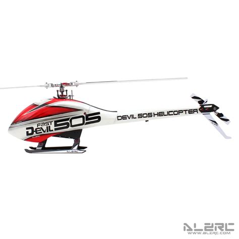 Alzrc Devil 505 Fast Fbl Remote Control 3d Fancy Helicopter Silver