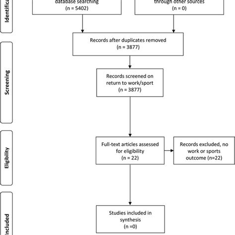 Flow Chart For Inclusion Of Papers On Effect Of Rehabilitation On Rtw