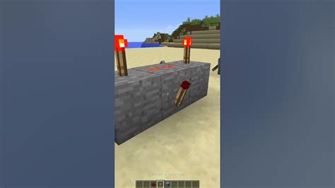 Minecraft Shorts Tutorial 1 Basic Circuits With Redstone Youtube