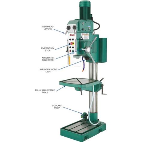 Heavy Duty Gearhead Drill Press Grizzly Industrial