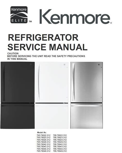 Kenmore Elite Fridge Manual