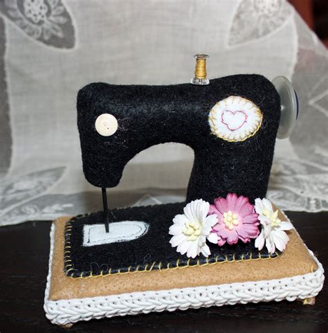 Sewing Machine Pin Cushion Handmade Felt Fabric Pin Cushion Etsy