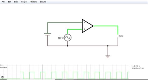 The following circuit is built in falstad: A) | Chegg.com