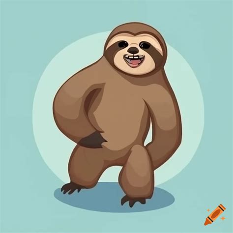 Giant Sloth In Cartoon