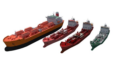 D Chemical Tankers Model Turbosquid