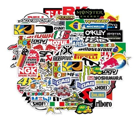 Adesivos Moto Racing Motocross 121 Stickers Brindes Frete grátis