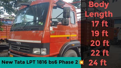 New Tata Lpt Bs Phase Ll Truck Is Available At A Price Range Of