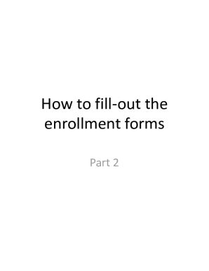 Fillable Online Army Psu How To Fill Out The Enrollment Forms Army