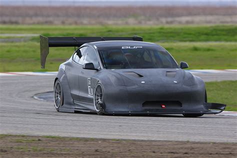 Unplugged Performance Tesla Model 3 Bionic Phoenix Race Car