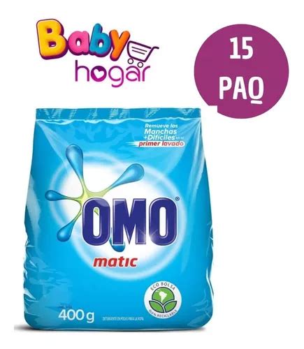 Detergente Omo 400g X15und Matic Cuotas sin interés