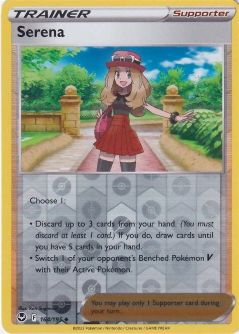 Serena Reverse Pokemon Enkeltkort Fra Swsh Silver Tempest