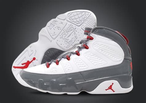 Fire Red And Cool Grey Accent This Air Jordan Sneaker News