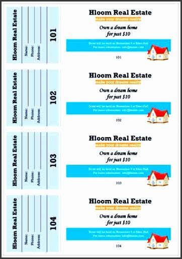 11 Ms Word Raffle Ticket Template - SampleTemplatess - SampleTemplatess