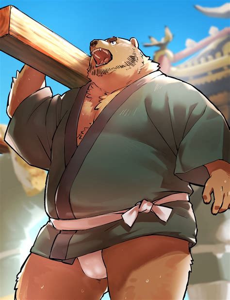 Rule 34 2023 Anthro Asian Clothing Balls Outline Bear Beard Bodily Fluids Brown Body Brown Fur