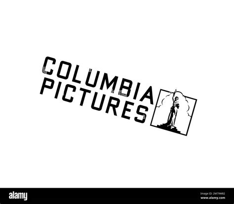 Columbia Pictures, rotated logo, white background B Stock Photo - Alamy