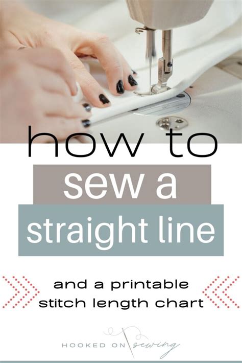 How To Sew A Straight Line Hooked On Sewing