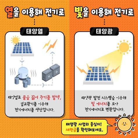 태양열 Vs 태양광 차이점 알아보기 기고칼럼 뉴스 대한민국 정책브리핑