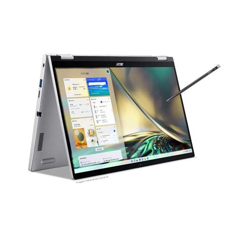 Notebook 2 em 1 Acer Spin 3 Touch Caneta SP314 55N 53EU i5 12ª Gen