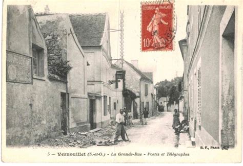 VERNOUILLET LA GRANDE RUE POSTE ET TELEGRAPHE Carte Postale