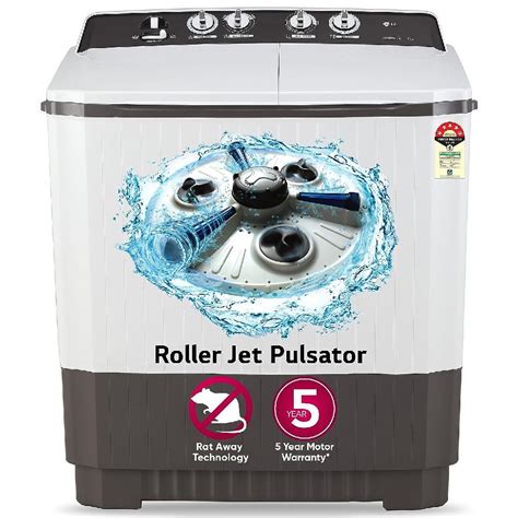 LG 10 Kg 5 Star Semi Automatic Top Load Washing Machine With Collar